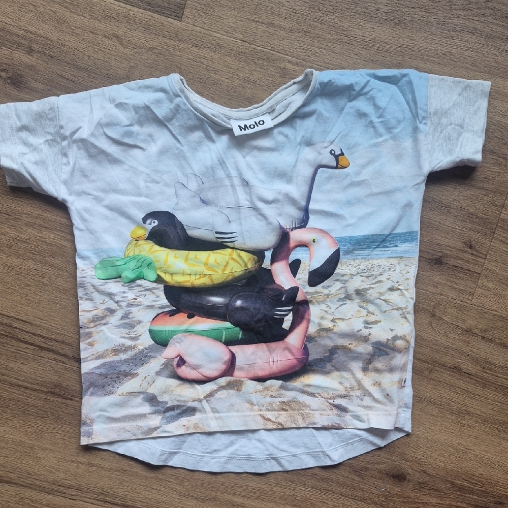 Molo Kids Beach Print T-Shirt - Size 7